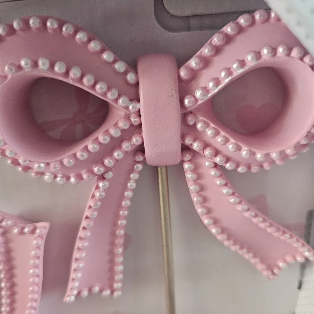 Pink Bow Hook Set New